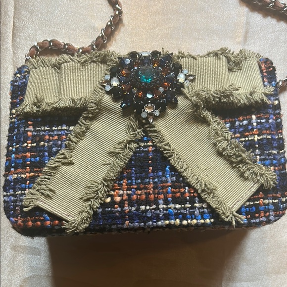 christina sabatini Handbags - NWOT CHRISTINA SABATINI TWEED CROSS BODY BAG
